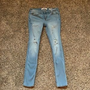 Hollister size 5R blue skinny jeans